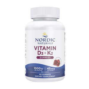 Vitamin D3+K2 - Romã - 60 gummies - Nordic Naturals