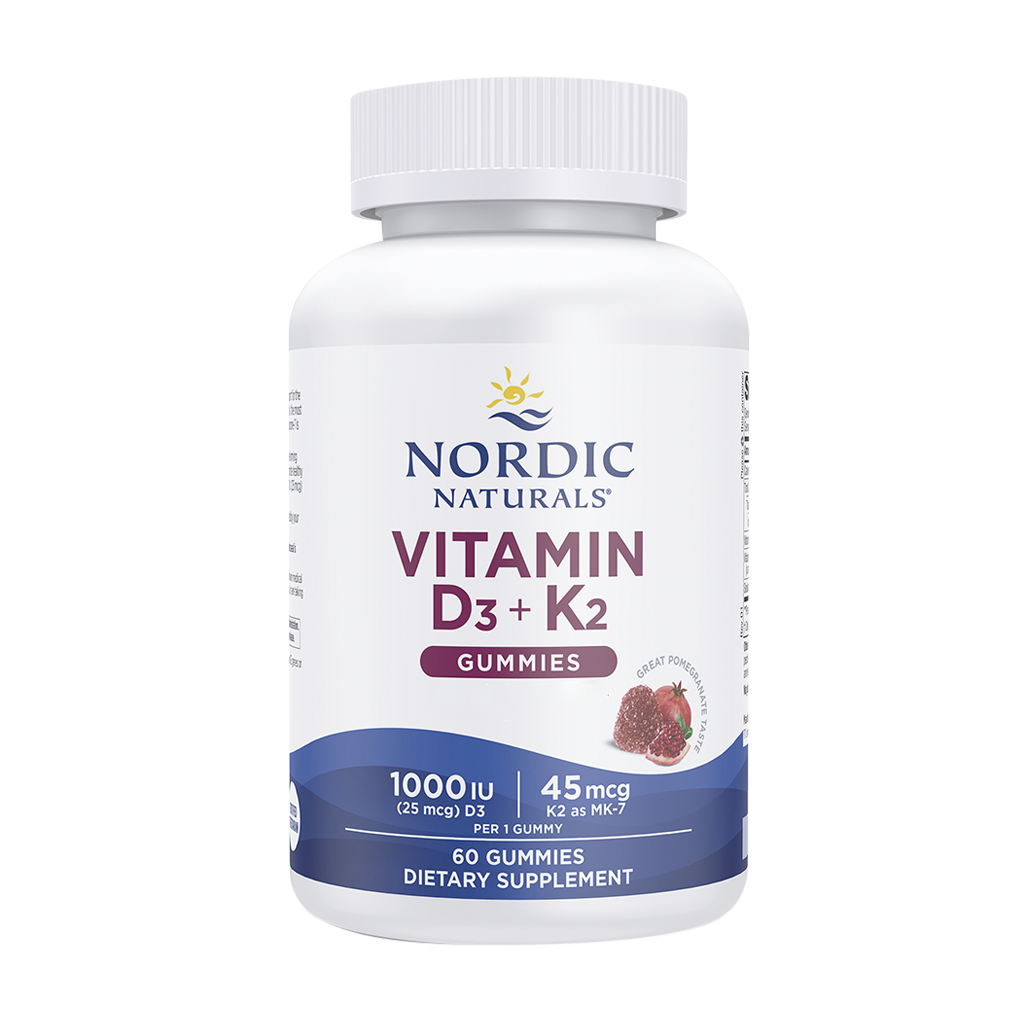 Vitamin D3+K2 - Romã - 60 gummies - Nordic Naturals