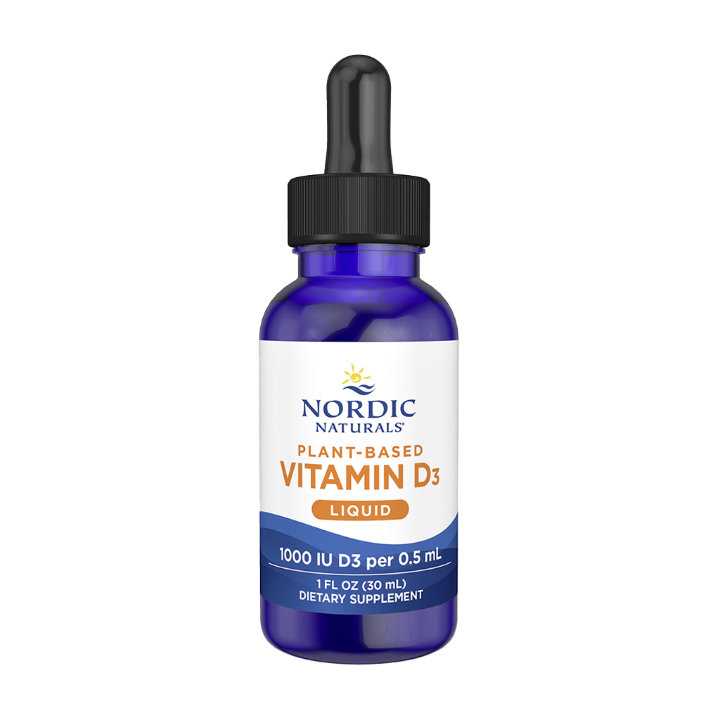 Plant-Based Vitamin D3 Liquid, 1000 IU Apple - 30 ml - Nordic Naturals