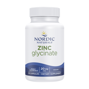 Zinc Glycinate, 20mg - 60 Cápsulas - Nordic Naturals