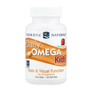 Daily Omega Kids, Natural Fruit Flavor - 30 Cápsulas Moles - Nordic Naturals