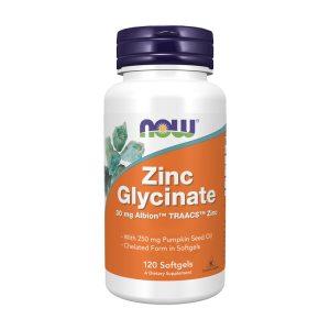 Zinc Glycinate - 120 cápsulas - Now