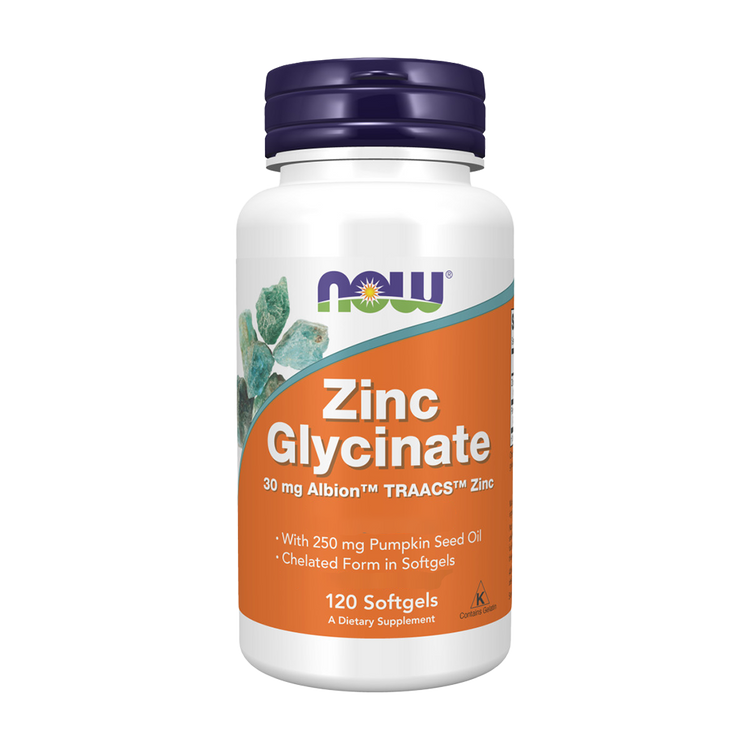Zinc Glycinate - 120 cápsulas - Now