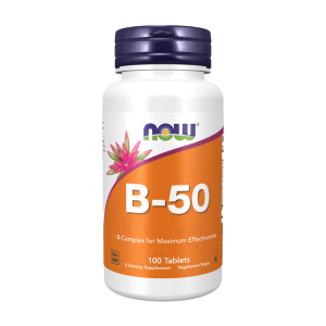 Vitamina B-50 - 100 comprimidos - Now