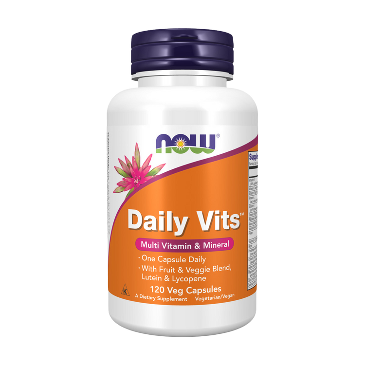 Daily Vits - Vitaminas + Minerais - 120 Cápsulas - Now