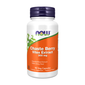 Chaste Berry Vitex Extract 300mg – 90 cápsulas – Now