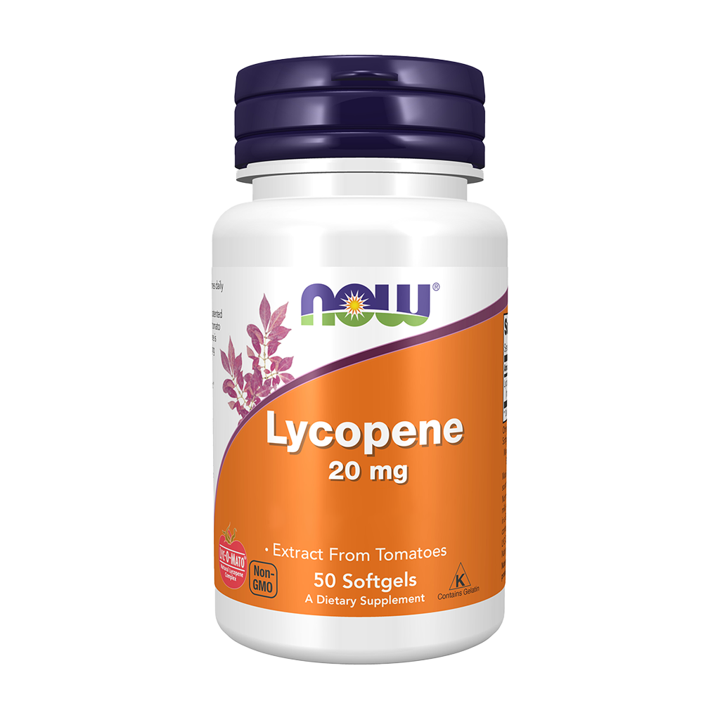 Licopeno 20 mg Extrato Natural de Tomate - 60 Cápsulas - Now