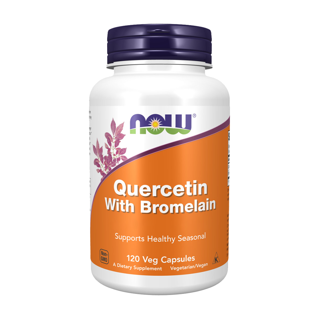 Quercetina com Bromelaína - 120 Cápsulas - Now