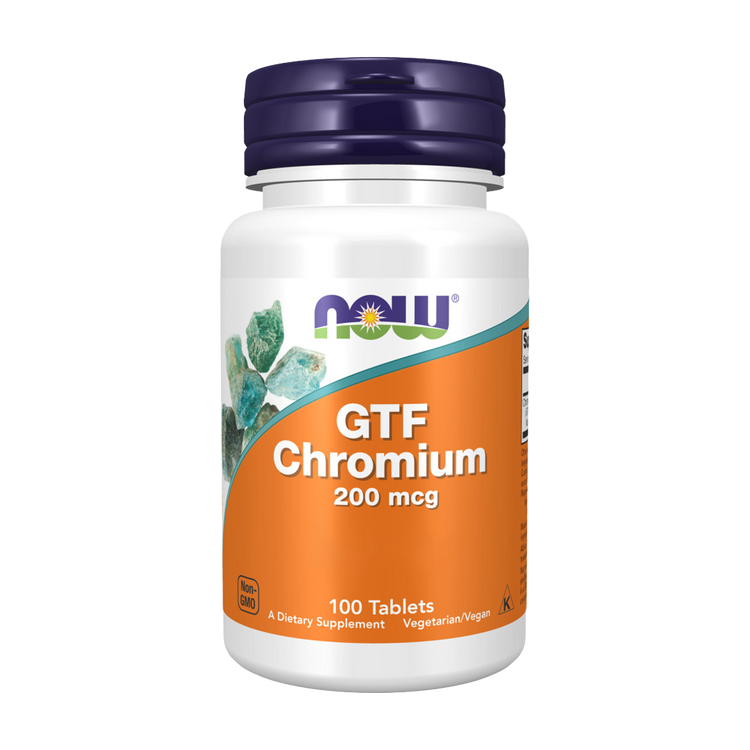 GTF Crómio 200 mcg 100 comprimidos - Now
