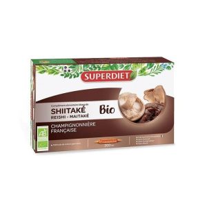 Shiitake Maitake Reishi Bio 20 Ampolas - SuperDiet