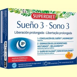 Sono 3 Melatonina 30 Cápsulas - SuperDiet