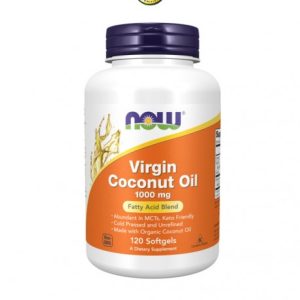 Virgin Coconut Oil 1000 mg - 120 Cápsulas Moles - Now