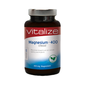 Citrato de magnesio 400 mg - Vegano - 120 Comprimidos - Vitalize