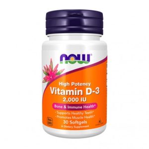 Vitamin D-3 2000 IU - 30 Cápulas Moles - Now