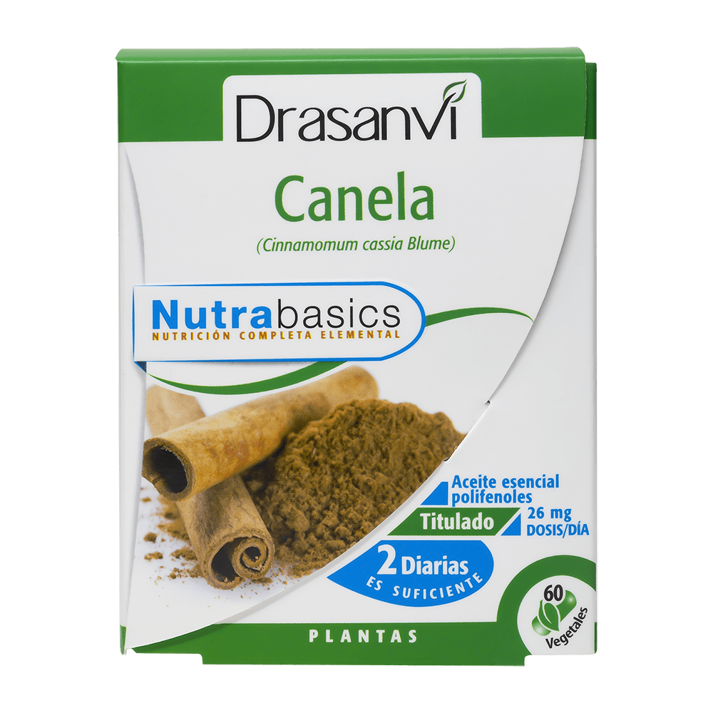 Canela 60 cápsulas vegetais - Nutrabasics Drasanvi
