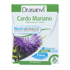 Cardo Mariano 30 cápsulas vegetais - Nutrabasics Drasanvi