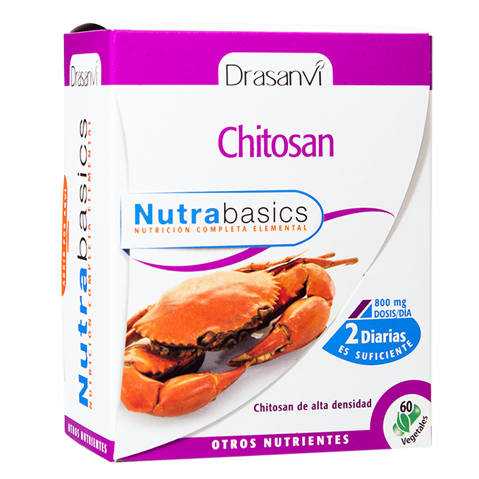 Chitosan 60 cápsulas vegetais - Nutrabasics Drasanvi