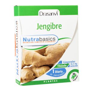 Jengibre 30 cápsulas vegetais - Nutrabasics Drasanvi