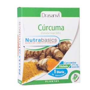 Cúrcuma 24 cápsulas vegetais - Nutrabasics Drasanvi