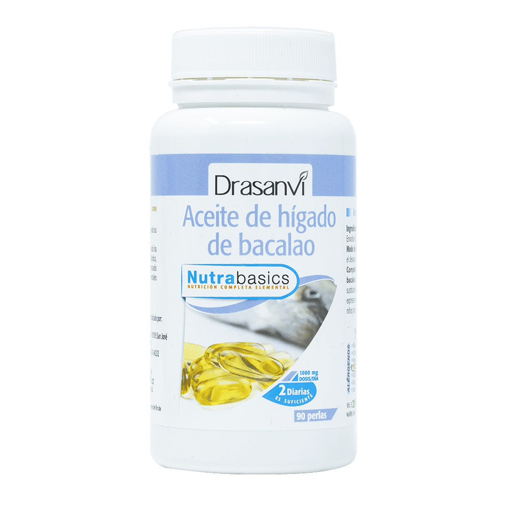 Aceite de Hígado de Bacalao 60 cápsulas - Nutrabasics Drasanvi