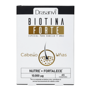 Biotina Forte 10.000µg 45 Comprimidos - Drasanvi