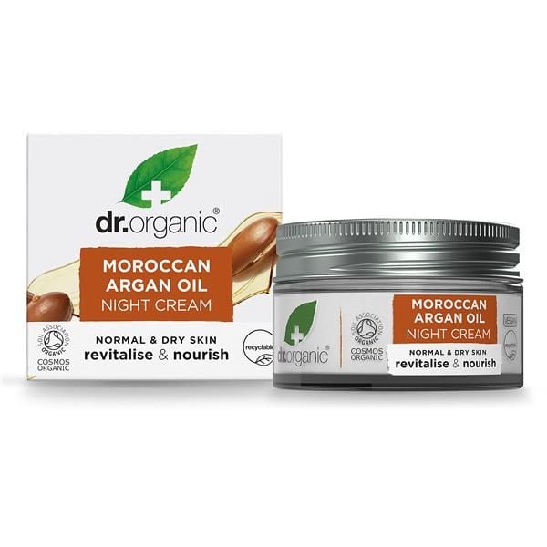 Aceite de Argan Crema de Noche Bio 50 ml - Dr. Organic