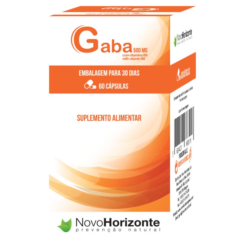 Gaba 500 mg 60 cápsulas - Novo Horizonte