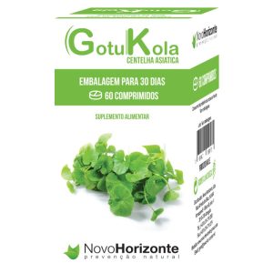 Gotu Kola (Centelha Asiática) 750 Mg 60 Comprimidos - Novo Horizonte