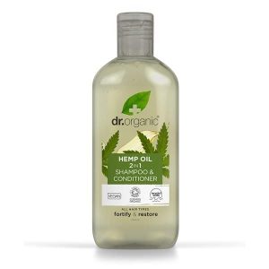 Champô e Amaciador 2 Em 1 Óleo de Cânhamo Bio 265ml - Dr. Organic