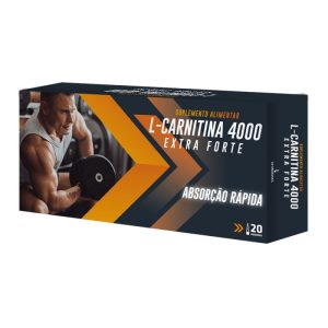 L-Carnitina 4000 Extra Forte 30 ampolas - Novo Horizonte