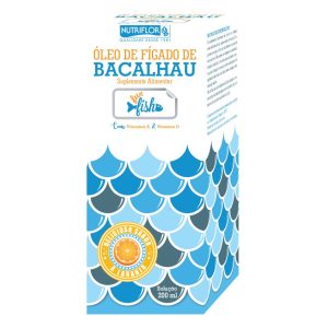 Óleo De Fígado Bacalhau + Vitamina A, E, D 200 Ml - Nutriflor