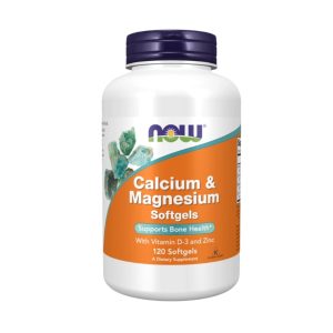 Calcium + Magnesium with Vit D and Zinc - 120 softgels - Now