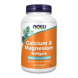 Calcium & Magnesium with Vit D and Zinc - 240 softgels - Now