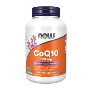 CoQ10 with Hawthorn Berry - 100mg - 180 Cápsulas - Now