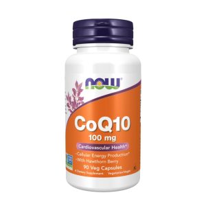 CoQ10 with Hawthorn Berry - 100mg - 90 Cápsulas - Now