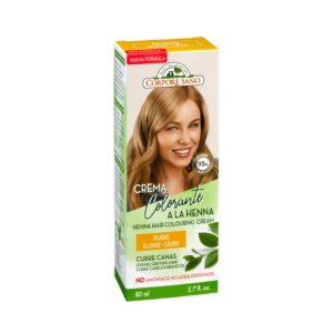 Creme Colorante Henna Louro 60ml - Corpore Sano