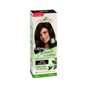 Creme Colorante Henna Preto 80ml - Corpore Sano