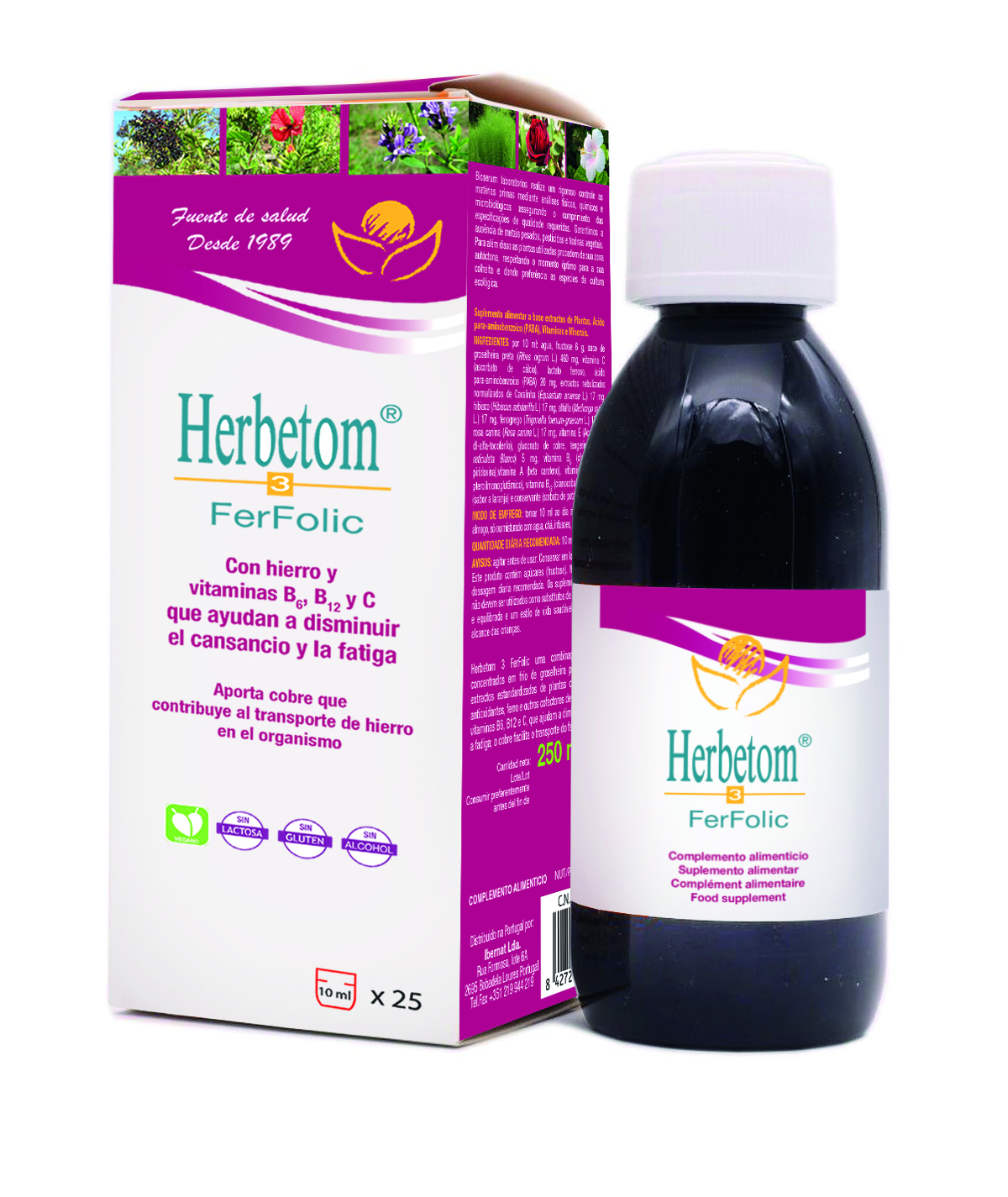 Herbetom 3 F-F FerFolic 250 ml Bioserum