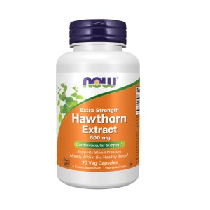 Hawthorn Extract - 600mg Extra Strength - 90 Cápsulas - Now