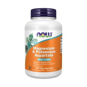 Magnesium & Potassium Aspartate with Taurine - 120 Cápsulas - Now
