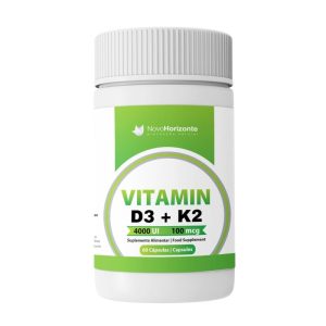 Vitamin D3 (4000ui) + K2 (MK7) (100mcg) 60 Cápsulas - Novo Horizonte