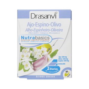 Alho Espinheiro e Olivo 500mg 60 Perolas – Nutrabasics
