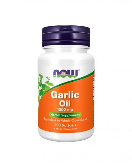 Aceite de Ajo 1500 mg 100 cápsulas vegetais - Now