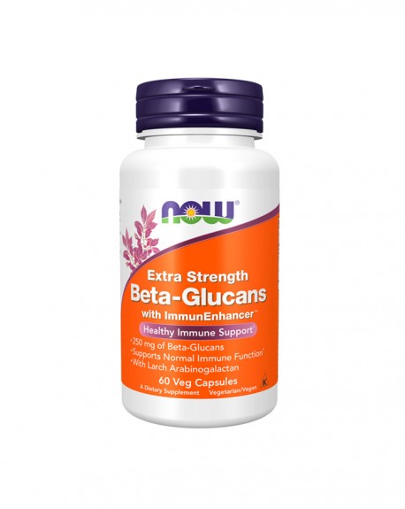 Beta Glucano 250 mg 60 cápsulas vegetais - Now