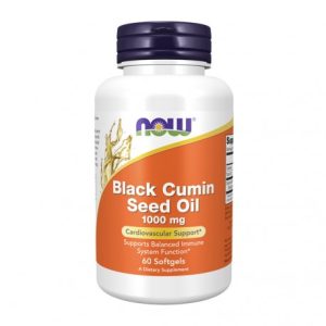 Black Cumin Seed Oil 1000 mg - 60 Capsulas Moles - Now