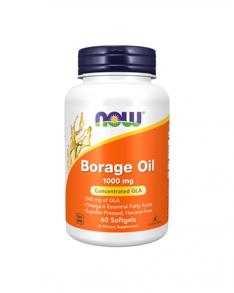 Aceite de Borraja 1000 mg 60 cápsulas vegetais - Now