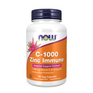 C-1000 Zinc Immune - 90 Cápsulas - Now