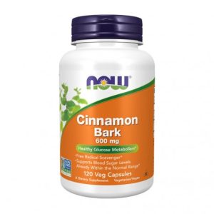 Canela: Cinnamon Bark (casca de canela) - 120 Cápsulas - Now