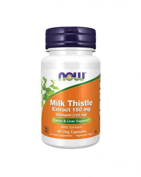 Milk Thistle Extract 150 mg Silymarin – 60 cápsulas – Now