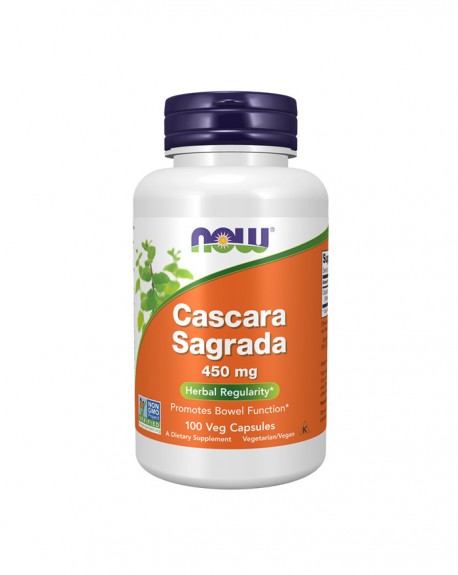 Cáscara Sagrada 450mg - 100 Cápsulas - Now